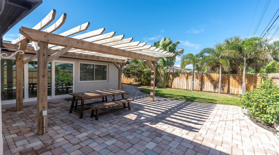 Pergola Dining And Seating Area
