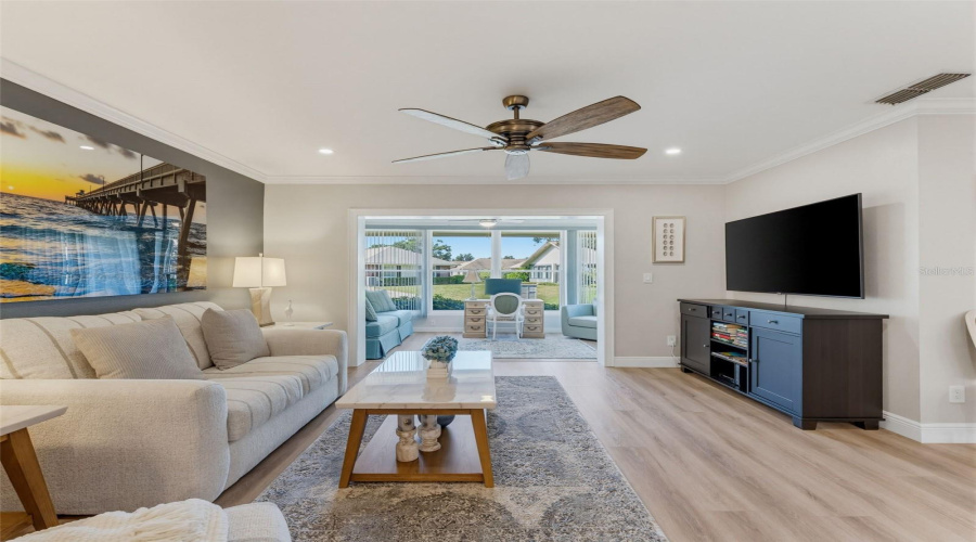 Living Room Looking Into Florida Room
