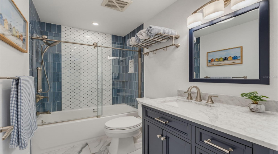 Guest Bathroom Custom Tile Tub/Shower