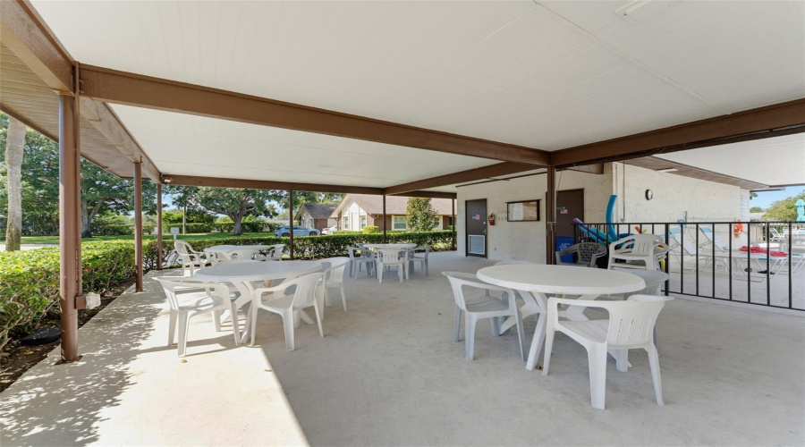 Covered Recreation Area Near Pool