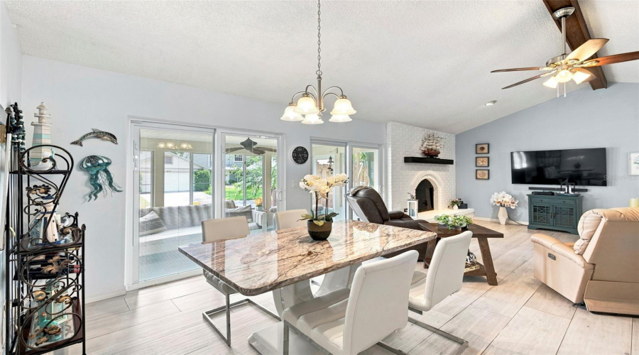 Open Plan Living Dining Room Combo