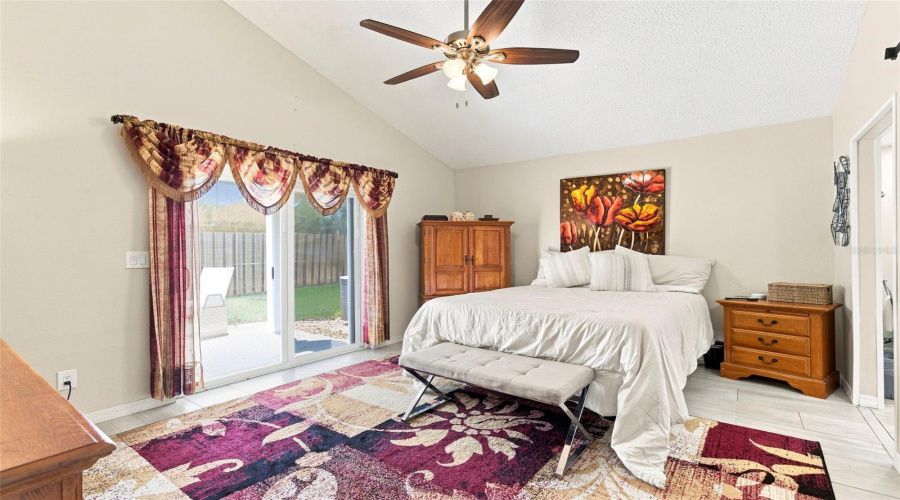 Spacious Primary Suite With Vaulted Ceiling