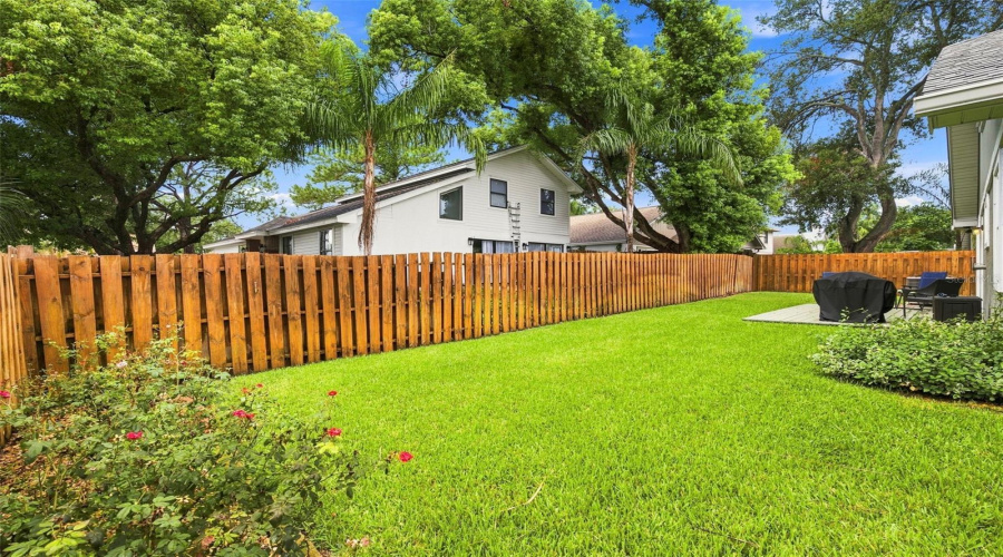 Fully Fenced And Beautifully Green Back Yard