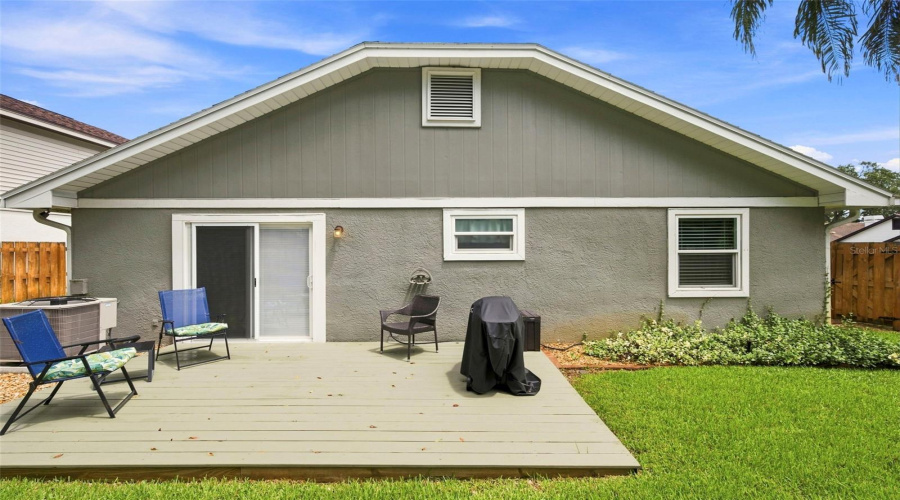 Deck In Back Yard