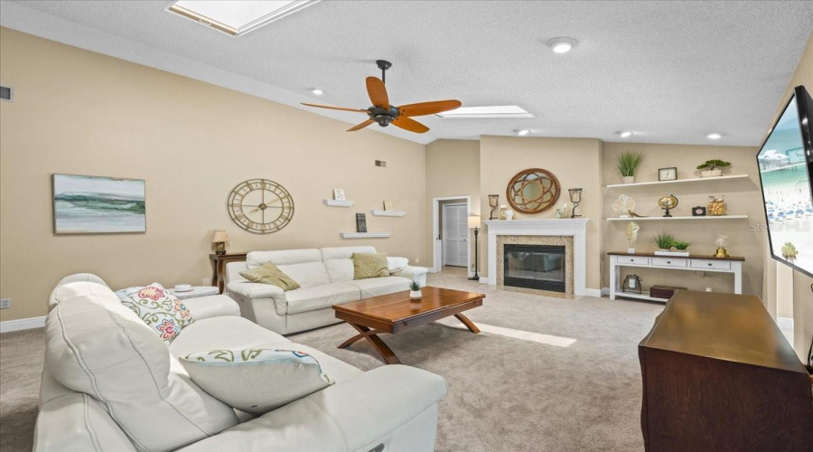 Natural Light Fills This Family Room