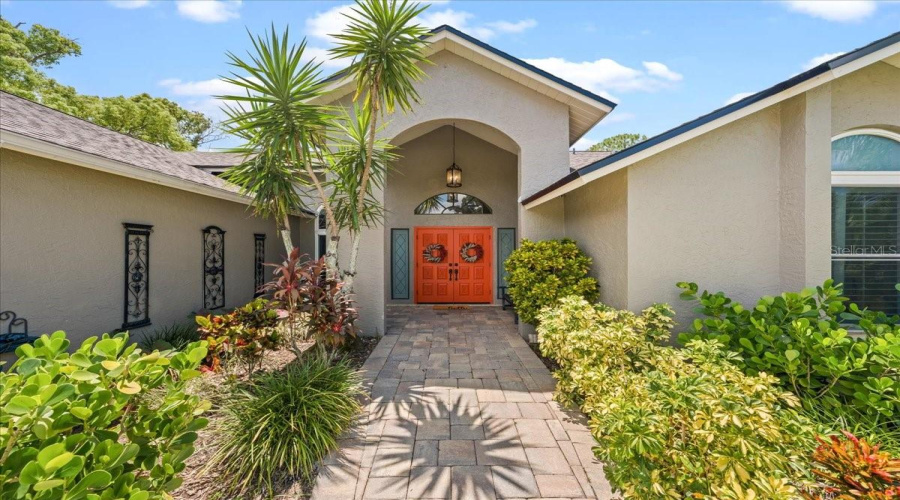 Welcoming Double Door Entrance