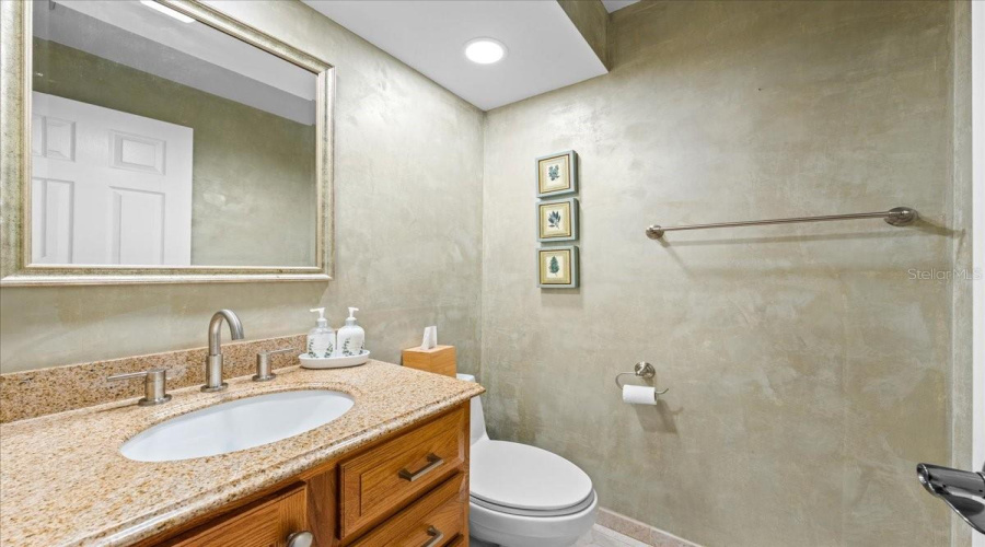 Half Bathroom Off Foyer
