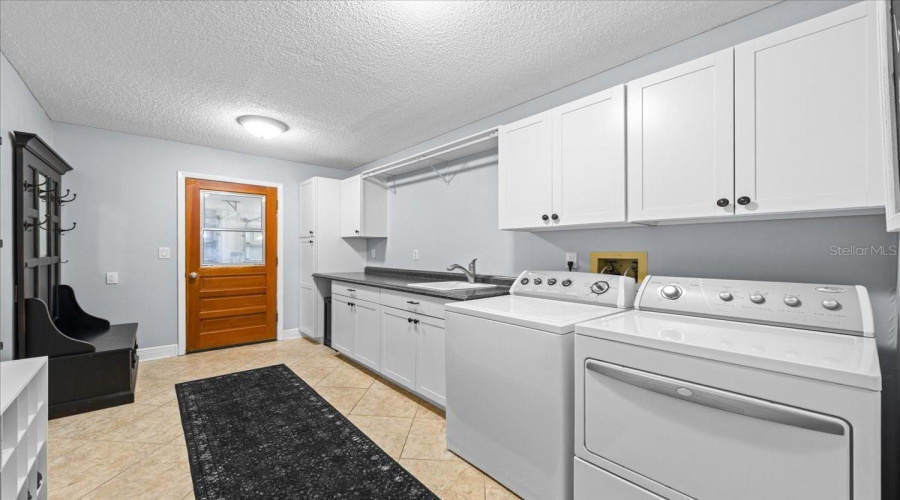 Interior Laundry Room With Storage
