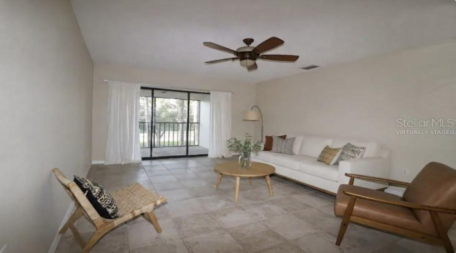 Virtually Staged Living Room