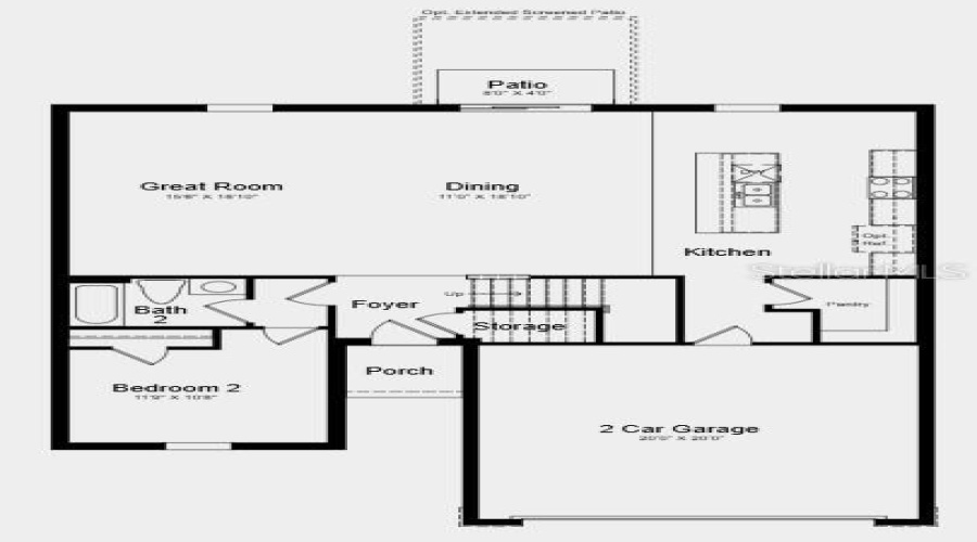 First Floor Plan - Appliances And Blinds Included