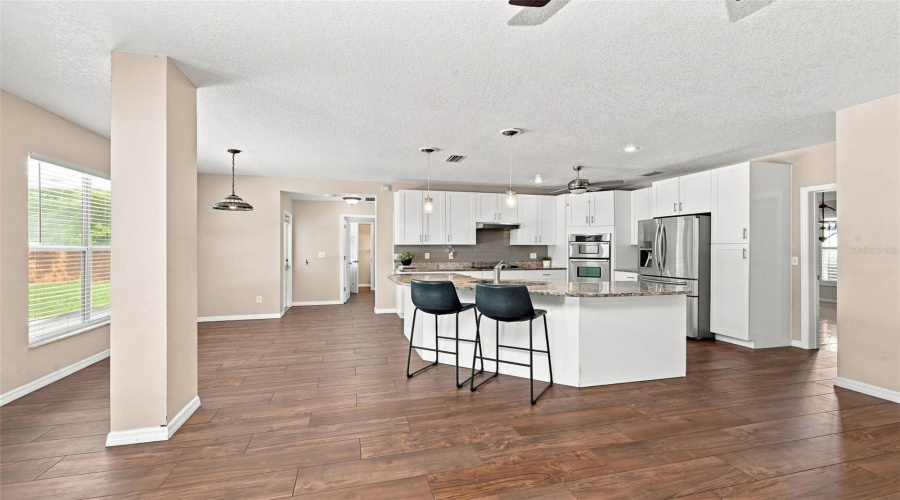 Breakfast Bar + Open Floor Plan