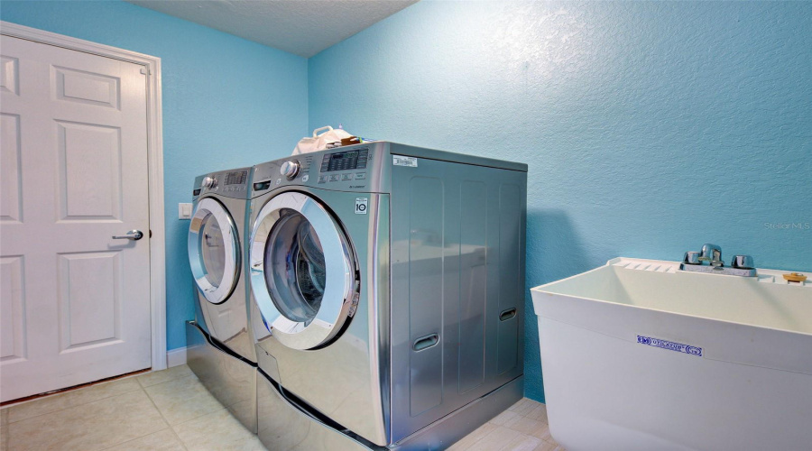 Laundry Room, Door Leading To Garage