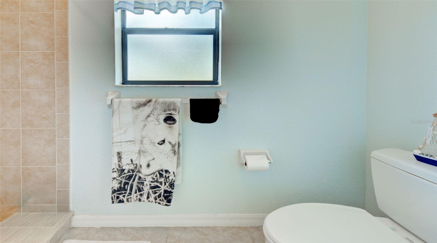 Water Closet With Shower And Toilet