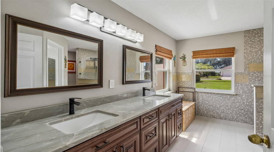 Renovated Primary Bathroom.