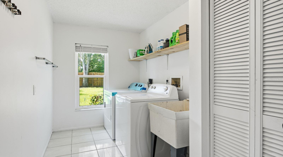 Inside Laundry With Sink And A Window!