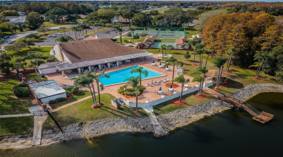 Heritage Lake 55+ Community Pool Aerial