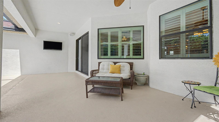 Covered Area With Ceiling Fan