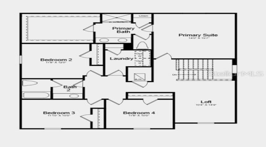 Floor 2 ~ Additional Highlights Include: Refrigerator, Top Load Washer And Dryer, Extended Lvp Flooring Throughout Main Living Area, Bathrooms, And Laundry Room, Whole House Blinds, And Vertical Blinds At Sliding Doors