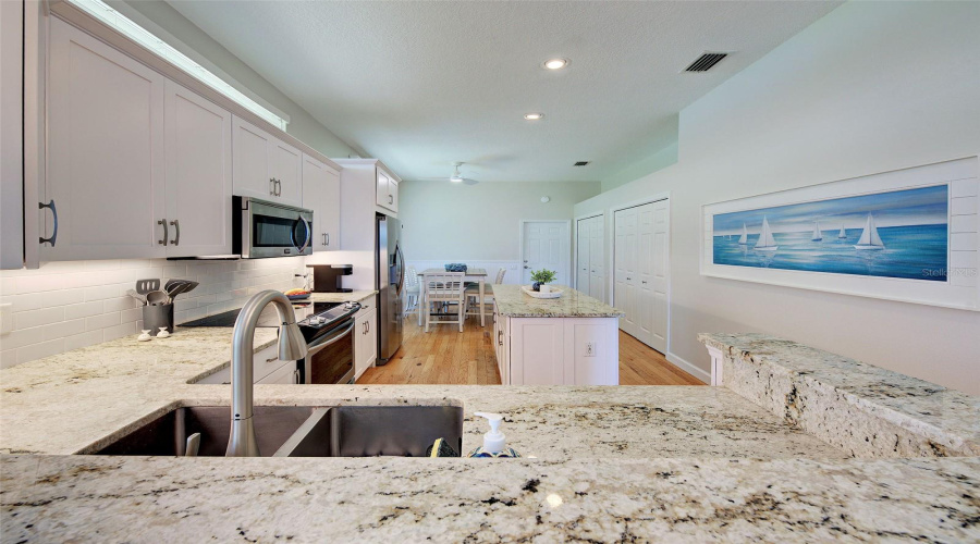 Spacious Open Kitchen With Dinette Area In Kitchen
