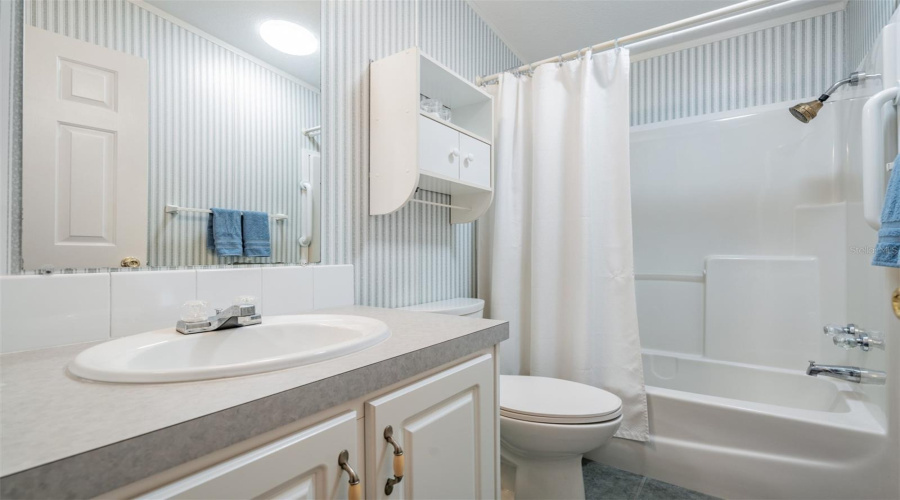 Full Guest Hall Bath With Tub/Shower Combo