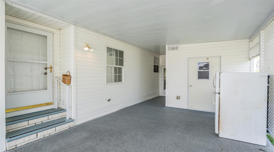 Carport Entrance To Main Home &Amp; Florida Room