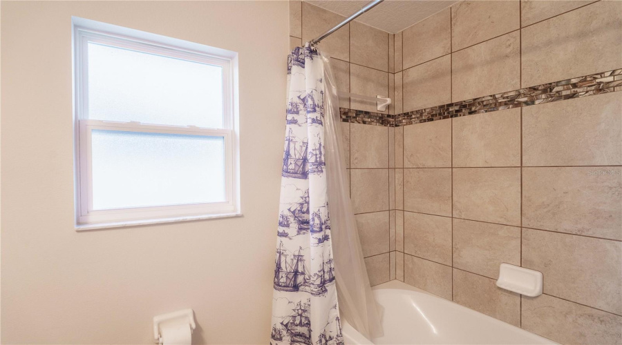 Guest Bath Tiled Shower
