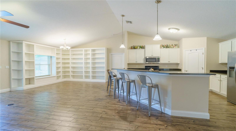 Custom Built In Bookshelves