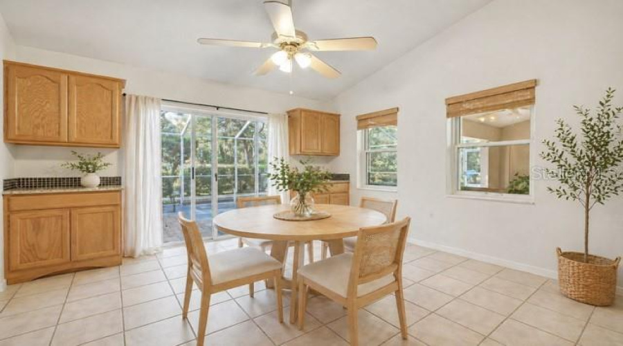 Staged Breakfast Area