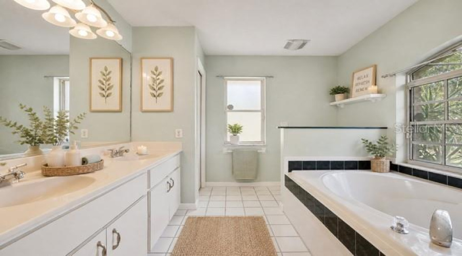 Staged Master Bathroom