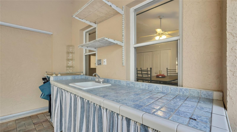 Kitchen Area In Lanai