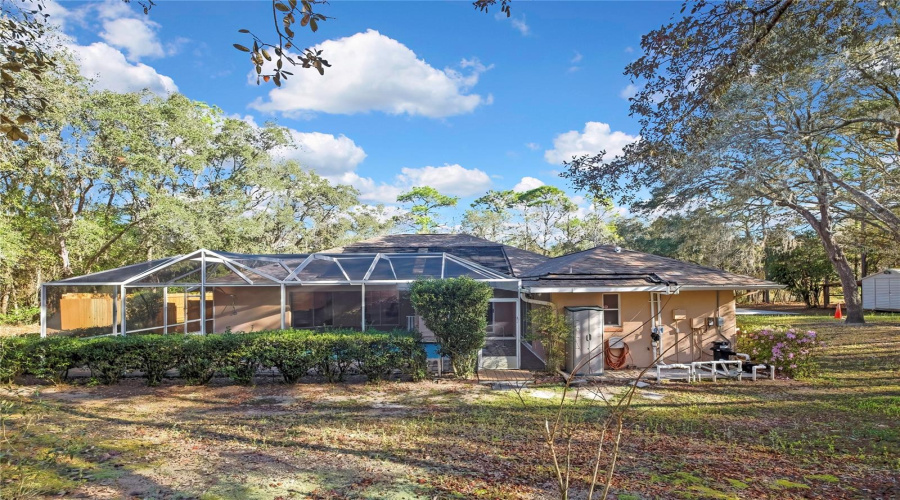 Rear Of Home