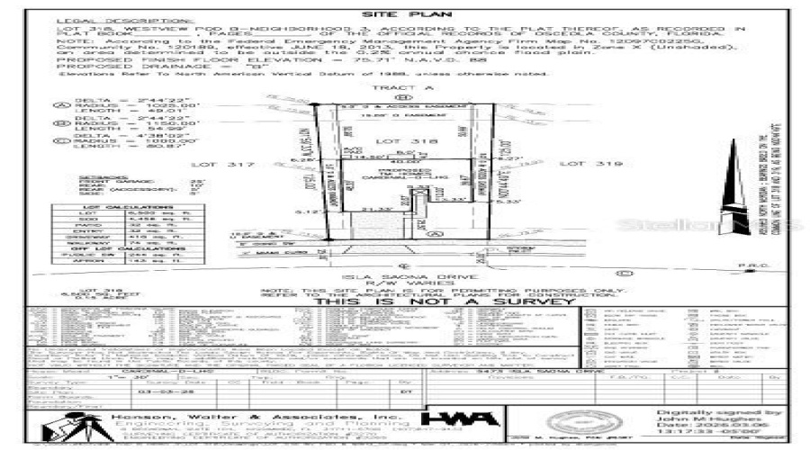 5473 Isla Saona Drive Preliminary Plot Plan