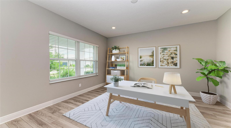 Den/Office  With French Doors