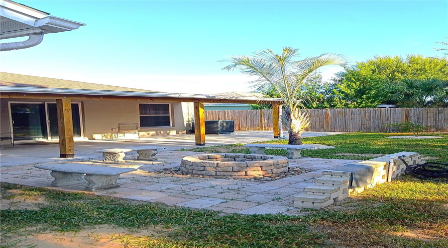 Back Patio With Rear Porch