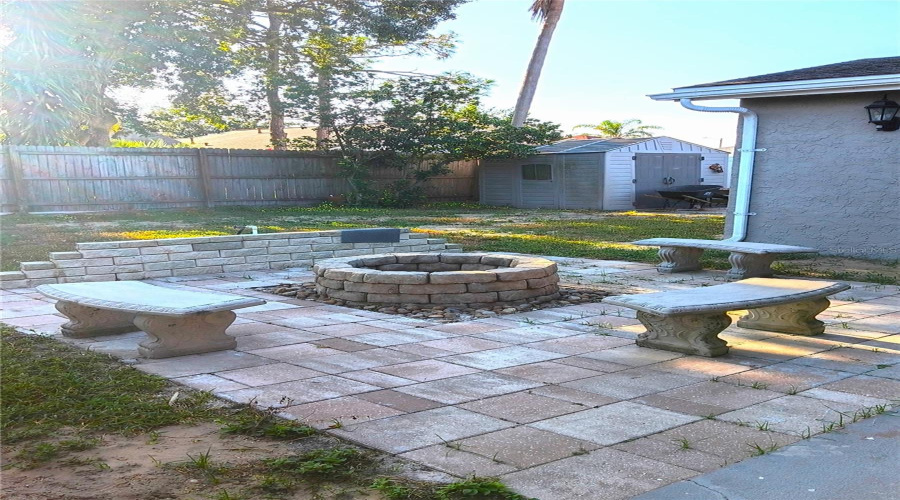 Back Patio And Shed
