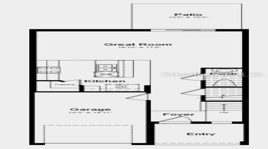 Main Level Floor Plan - Additional Highlights Include: White Cabinets In Kitchen And Bathrooms, Quartz Countertops, And Luxury Vinyl Plank Flooring In Foyer, Family Room, Breakfast Room, Kitchen And Laundry Room