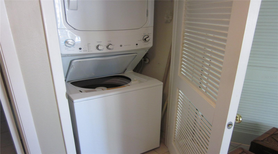 Inside Stack Washer/Dryer