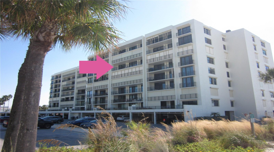 Location Of Unit #608.  Balcony Provides Stunning North/Northeast Beach/Gulf Views As Well As Eastern Views Of Clearwater Harbor