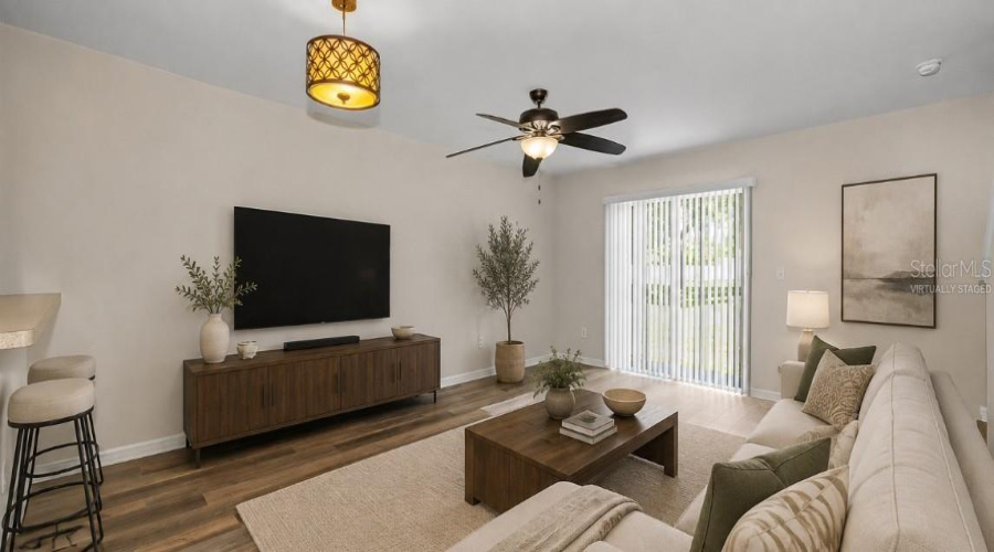 Virtually Staged Living Room