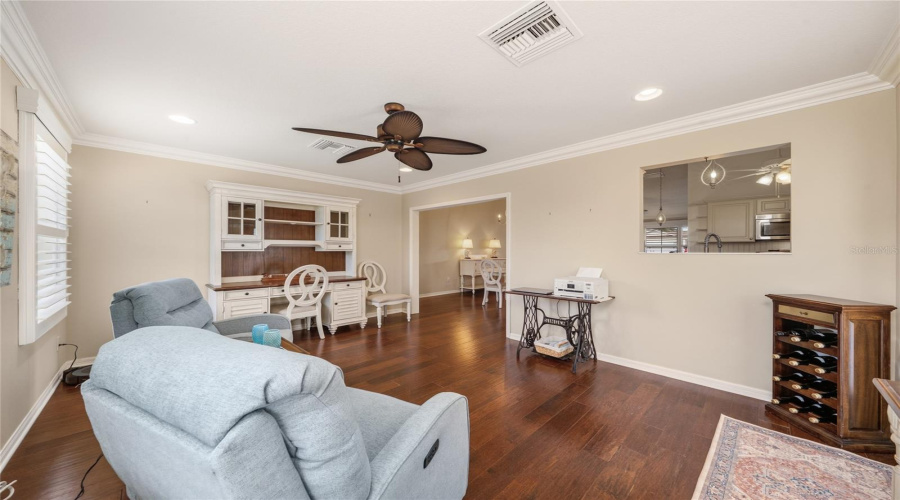 Den View Toward Kitchen And Dining