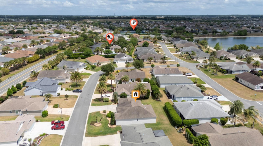 Aerial With Home And Nearby Recreation Markers