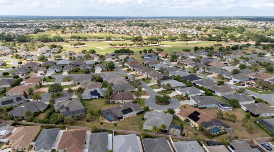 Aerial Overview Of Sanibel Neighborhood
