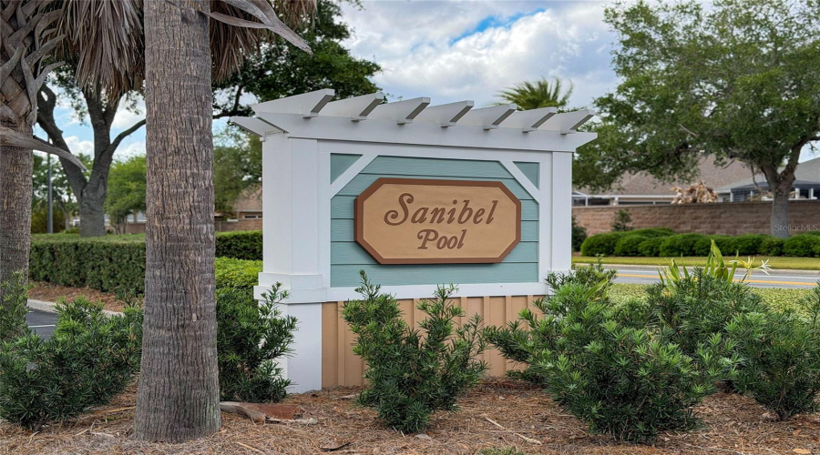 Sanibel Neighborhood Pool Signage