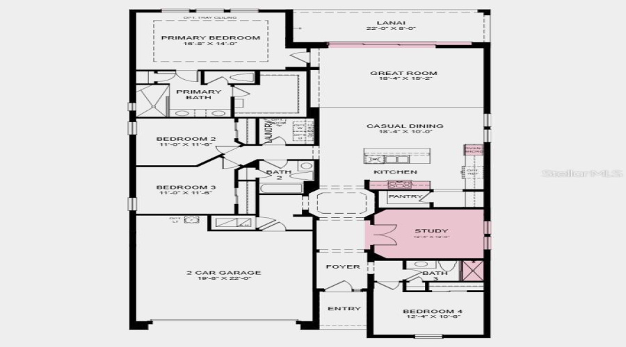 Floor Plan -  Additional Highlights Include: 8' Interior Doors, A Door From The Primary Closet To The Laundry Room, Pre-Plumbed For A Water Softener And Future Laundry Tub