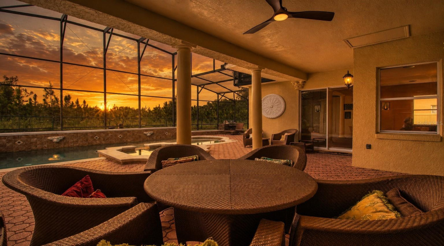 Sunset From Pool Deck