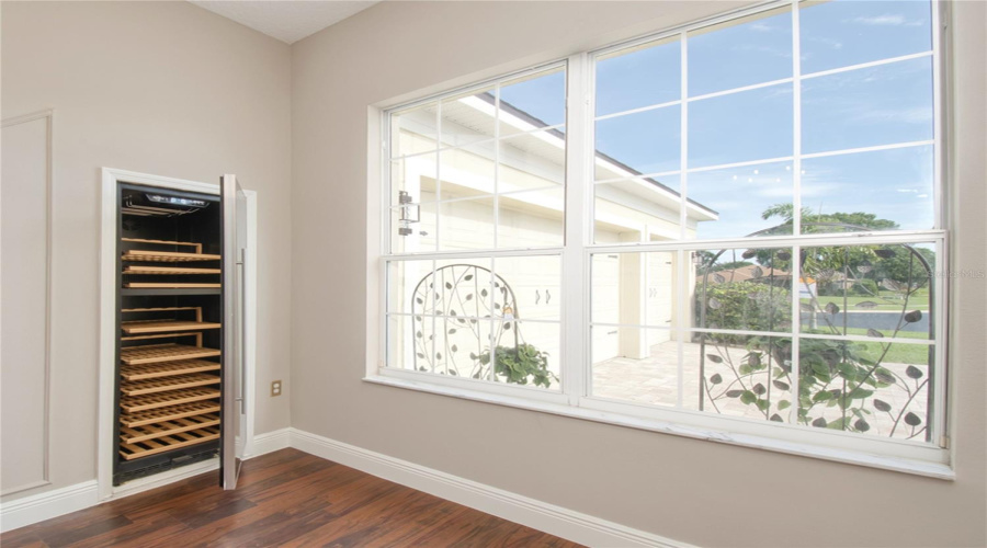 Wine Cooler In Dining Room