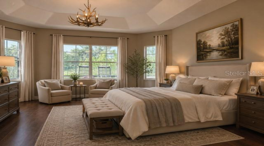 Master Bedroom Staged