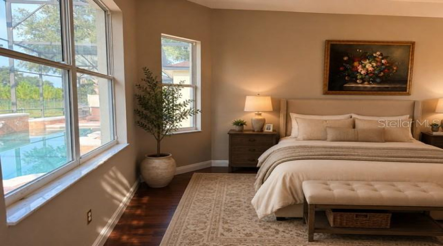 Master Bedroom Staged