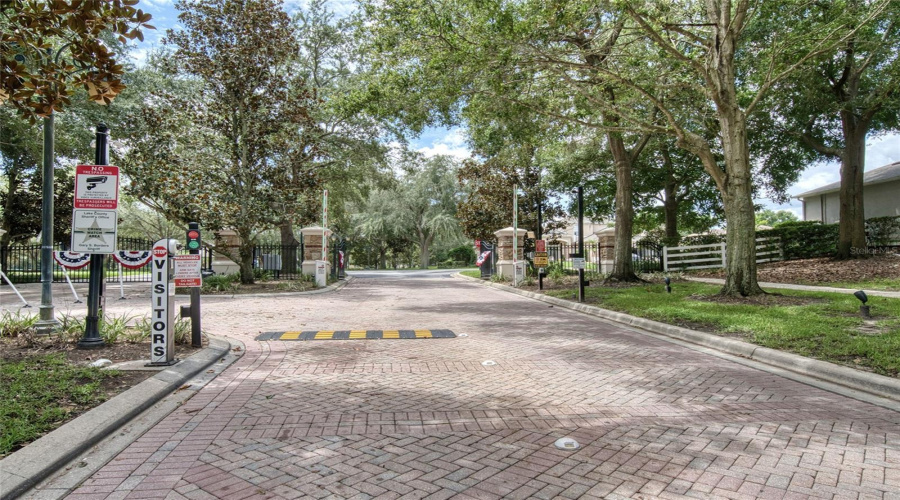 Community Gated Entrance