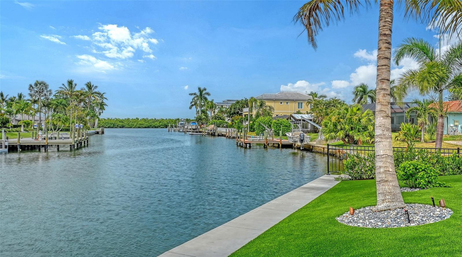 The 2Nd Largest Canal On All Of Longboat Key Which Opens To Harris Bayou And Sarasota Bay